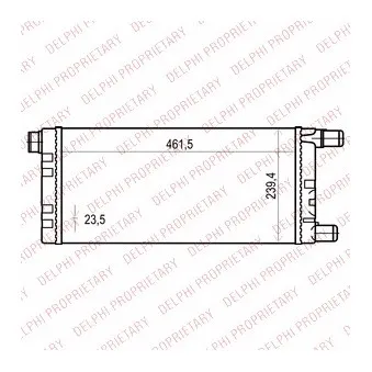 Radiateur, refroidissement du moteur DELPHI TSP0524015