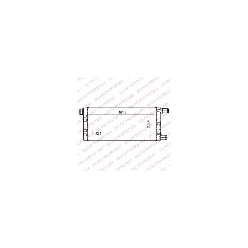 Radiateur, refroidissement du moteur DELPHI TSP0524015