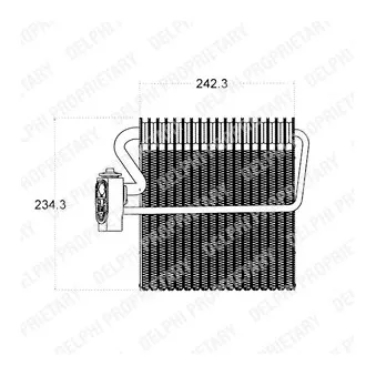 Evaporateur climatisation DELPHI