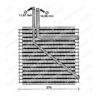 Evaporateur climatisation DELPHI TSP0525058