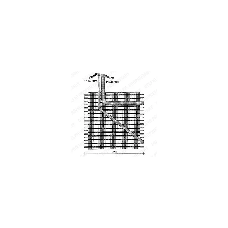 Evaporateur climatisation DELPHI TSP0525058