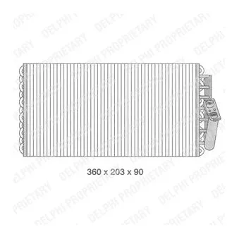 Evaporateur climatisation DELPHI TSP0525076