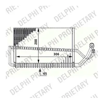 Evaporateur climatisation DELPHI TSP0525175