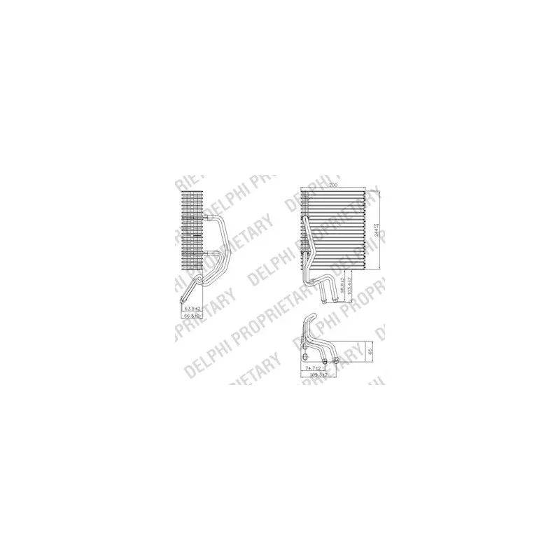 Evaporateur climatisation DELPHI TSP0525177