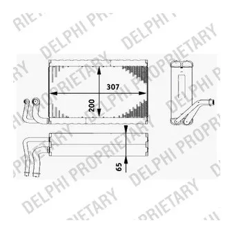 Evaporateur climatisation DELPHI TSP0525182