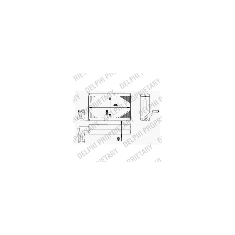 Evaporateur climatisation DELPHI TSP0525182