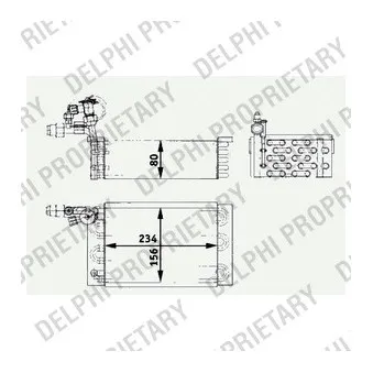 Evaporateur climatisation DELPHI