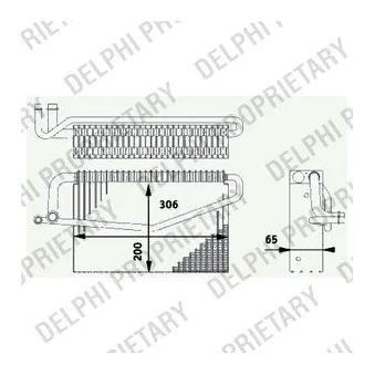 Evaporateur climatisation DELPHI TSP0525188