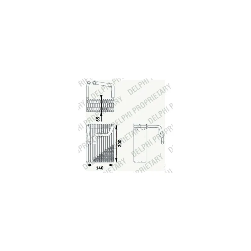 Evaporateur climatisation DELPHI TSP0525189