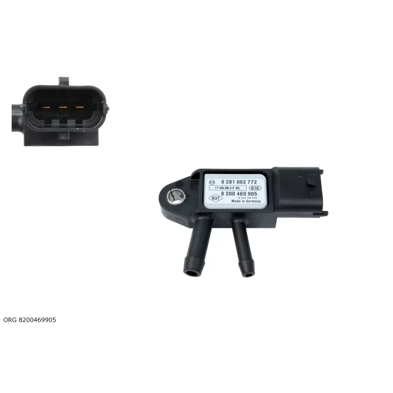 Capteur, pression des gaz échappement OE 8200469905