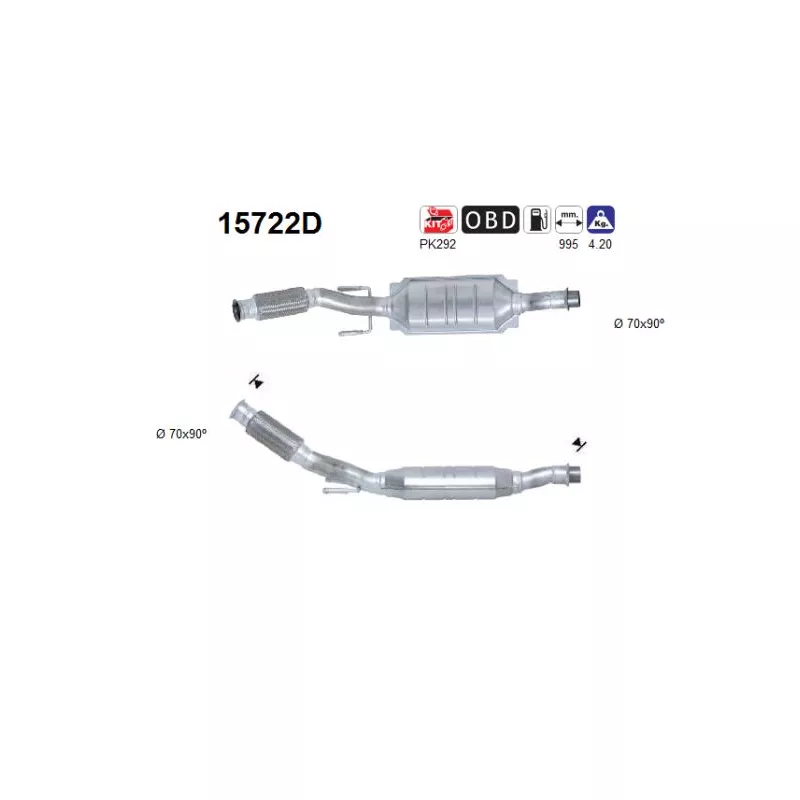 Catalyseur AS 15722D