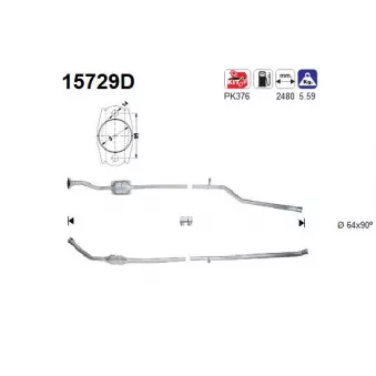 Catalyseur AS 15729D