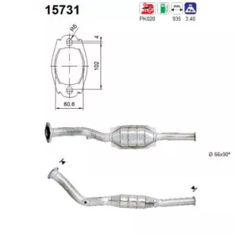 Catalyseur AS 15731
