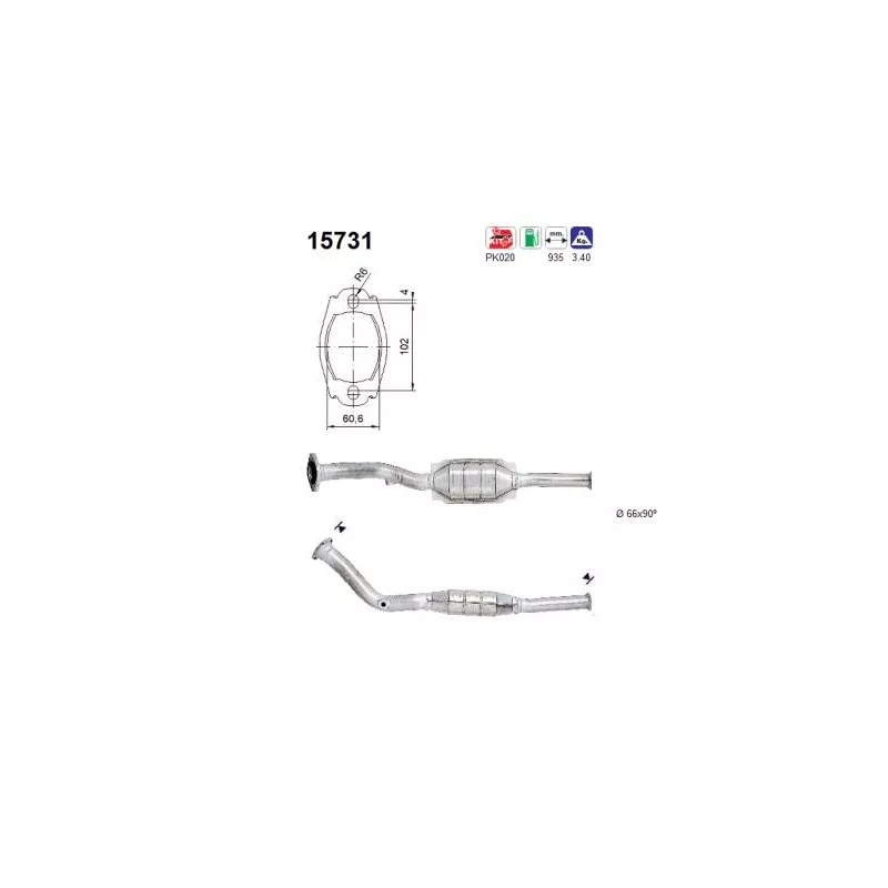 Catalyseur AS 15731