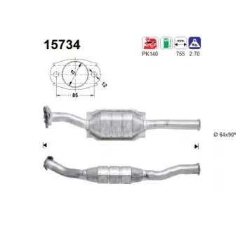 Catalyseur AS 15734