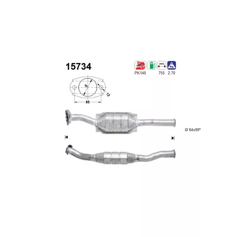 Catalyseur AS 15734