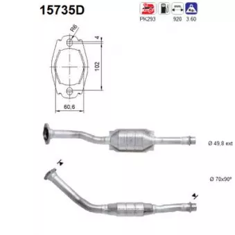 Catalyseur AS 15735D