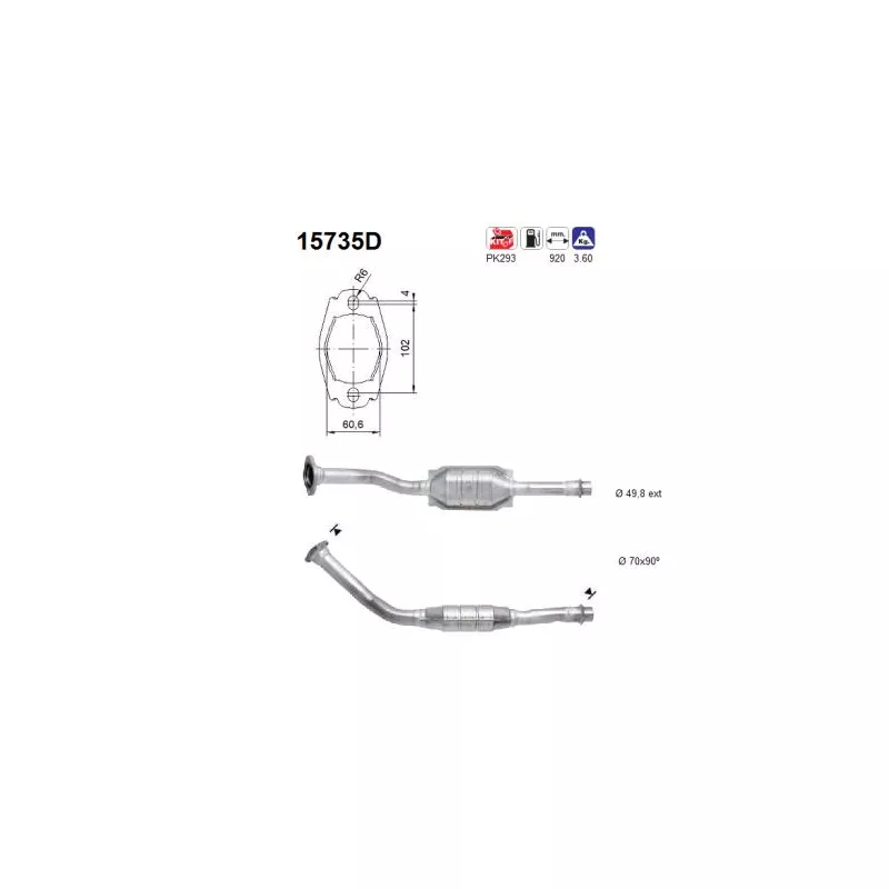 Catalyseur AS 15735D
