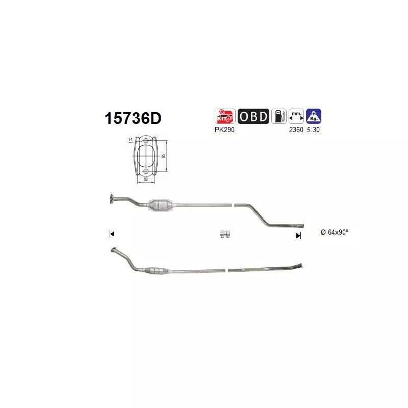 Catalyseur AS 15736D