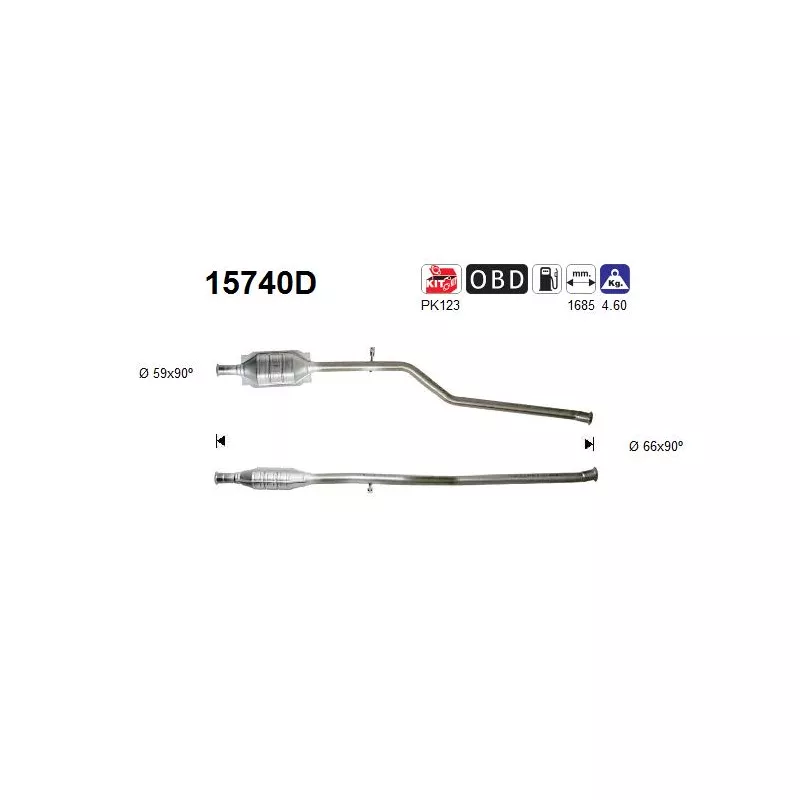 Catalyseur AS 15740D