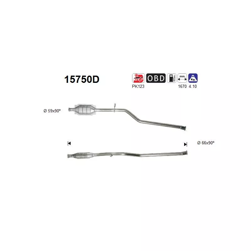 Catalyseur AS 15750D