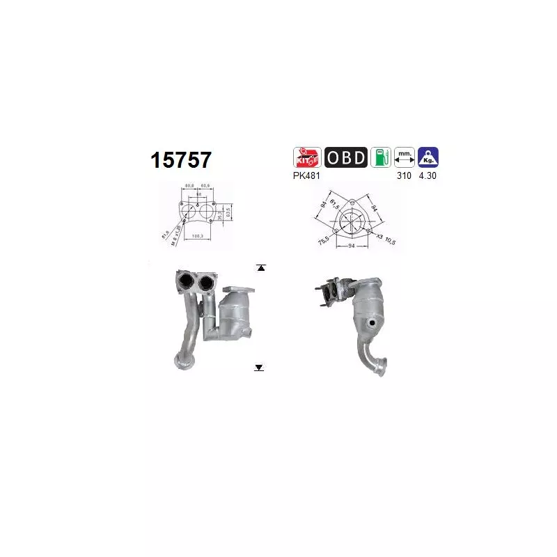 Catalyseur AS 15757