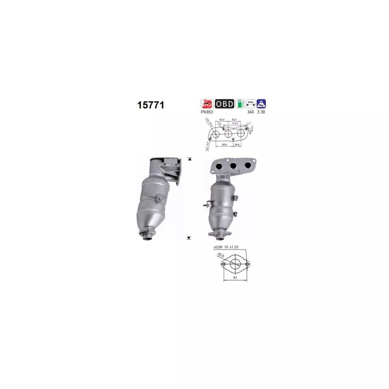 Catalyseur AS 15771