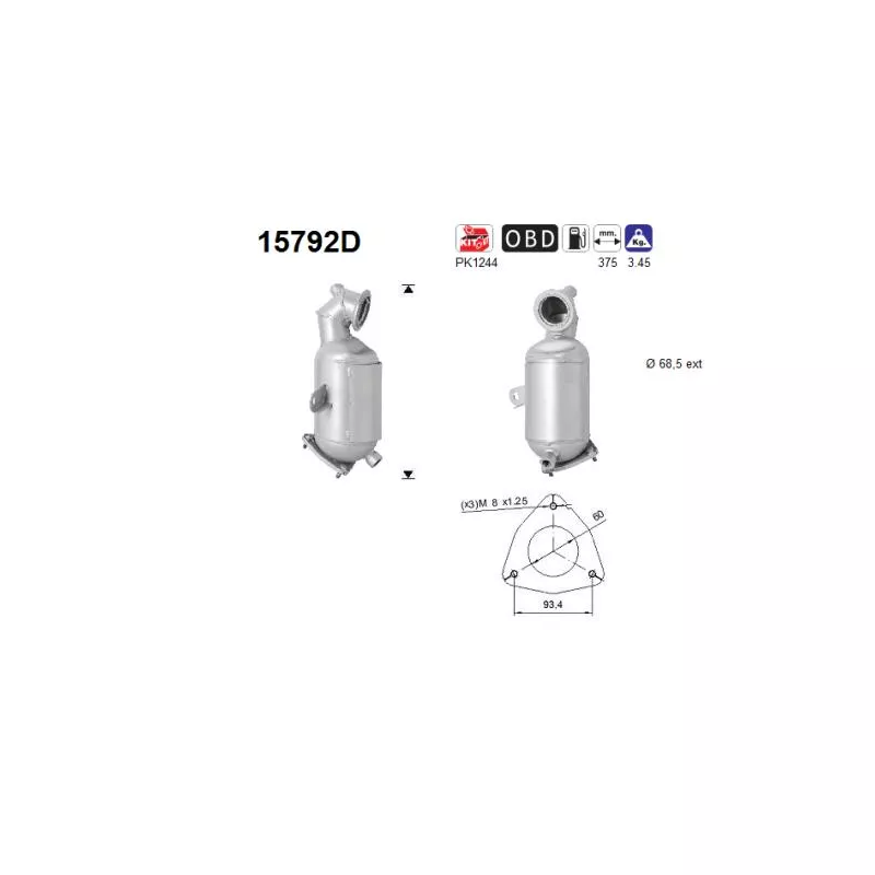 Catalyseur AS 15792D