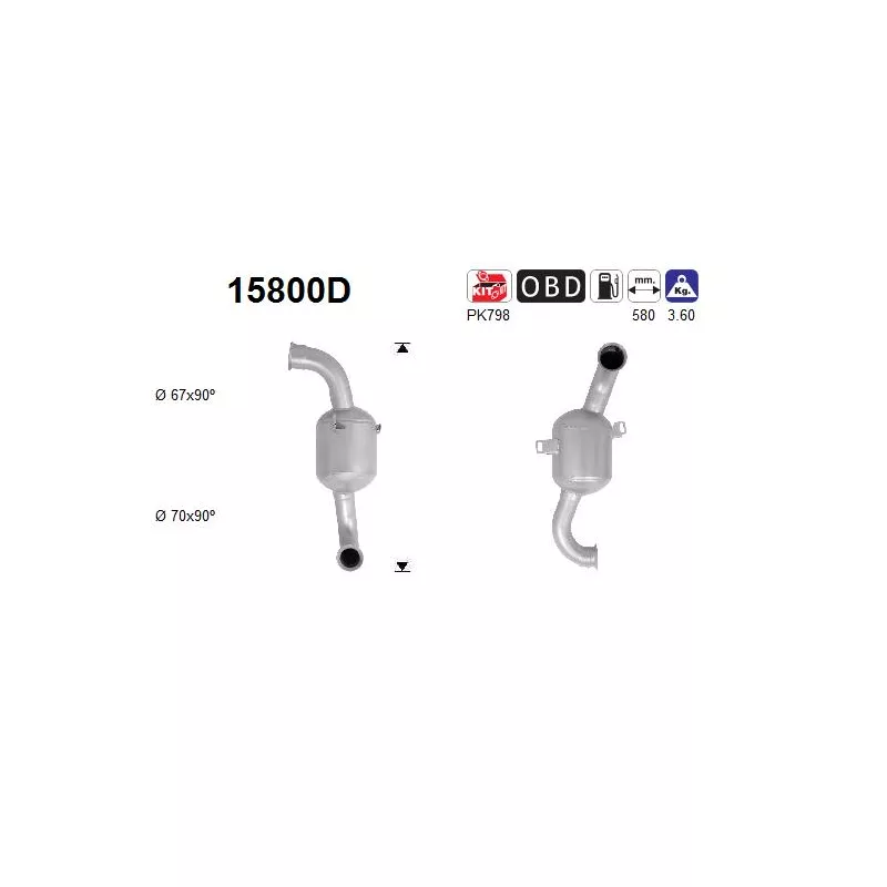 Catalyseur AS 15800D