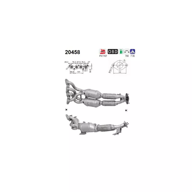 Catalyseur AS 20458
