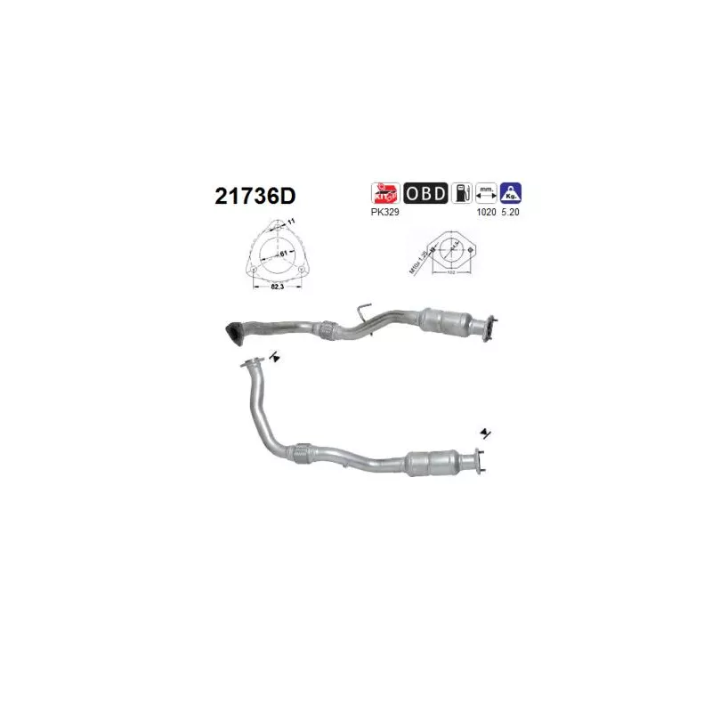 Catalyseur AS 21736D