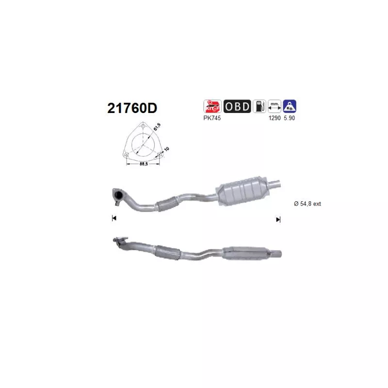 Catalyseur AS 21760D