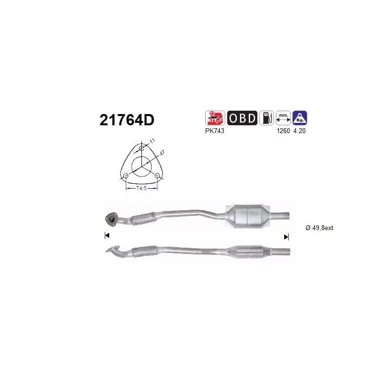 Catalyseur AS 21764D