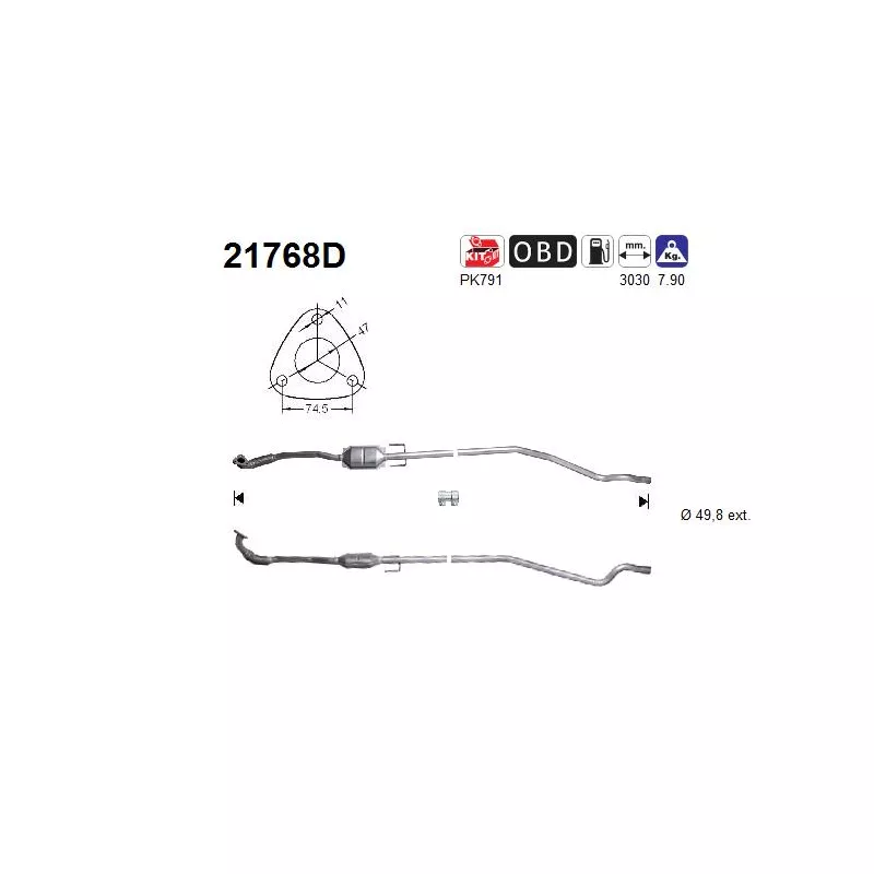 Catalyseur AS 21768D