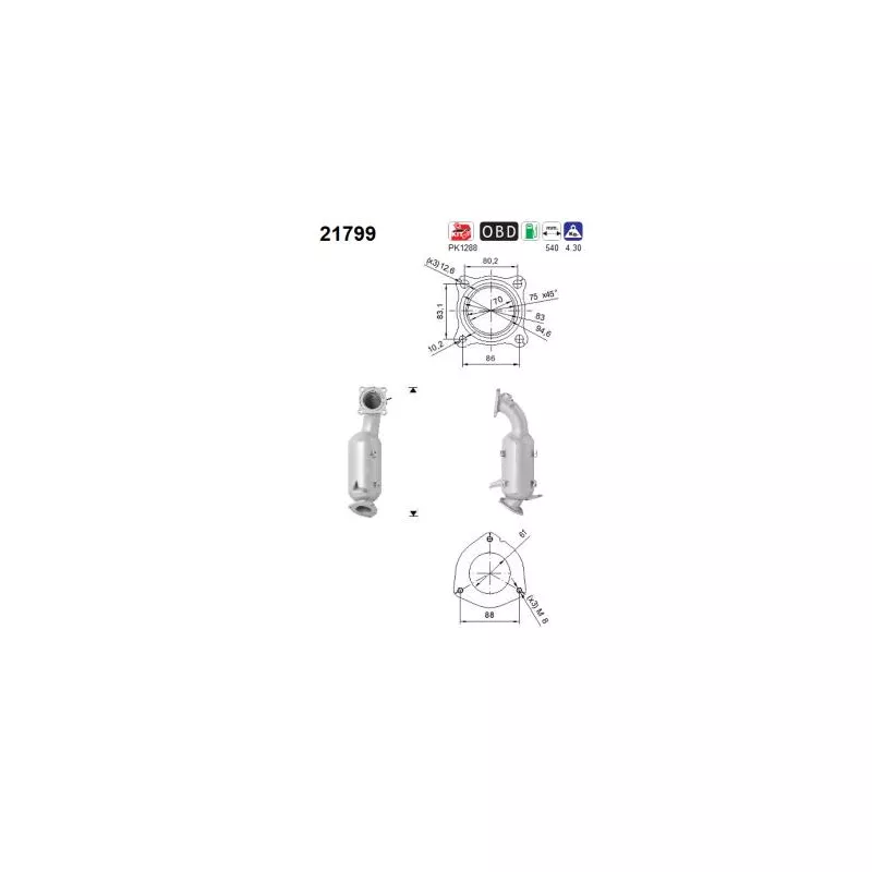 Catalyseur AS 21799
