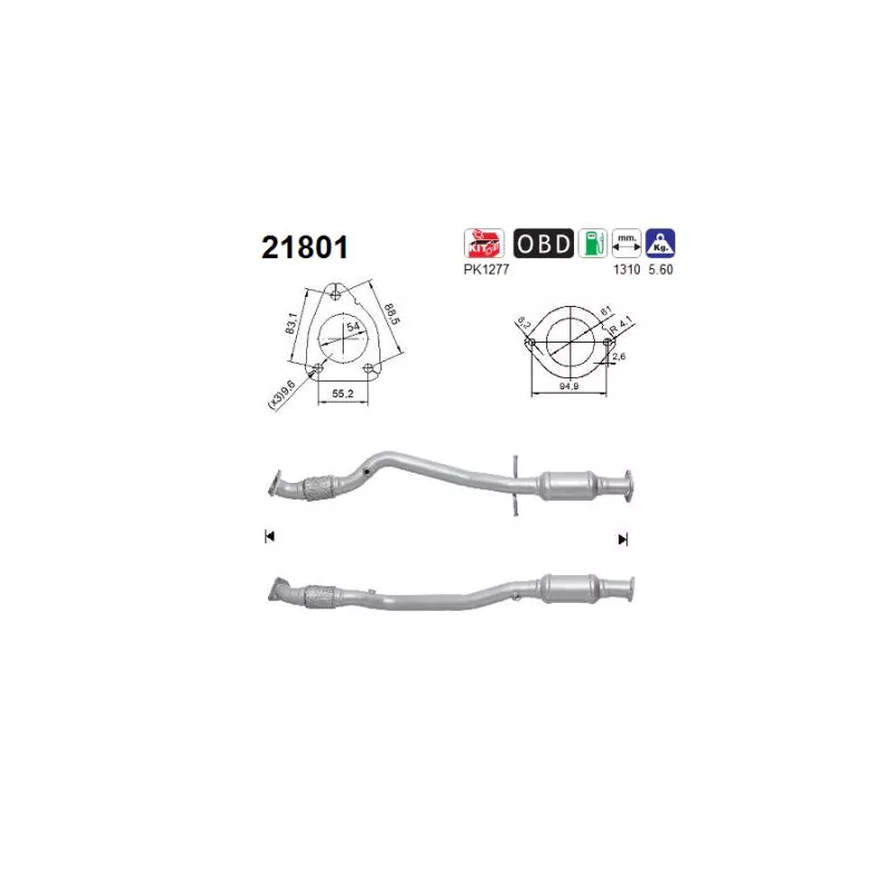 Catalyseur AS 21801