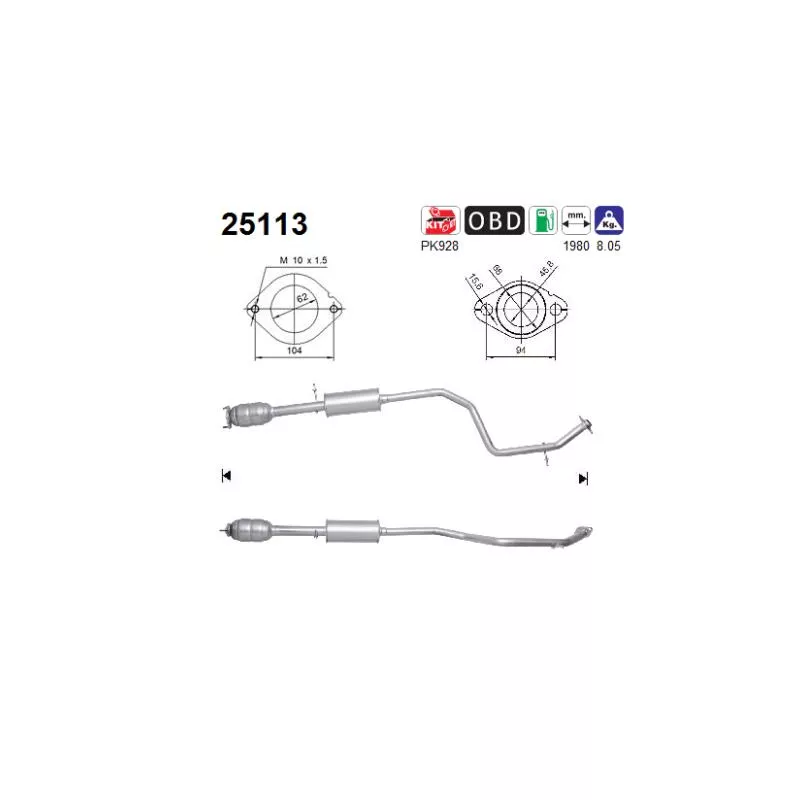 Catalyseur AS 25113