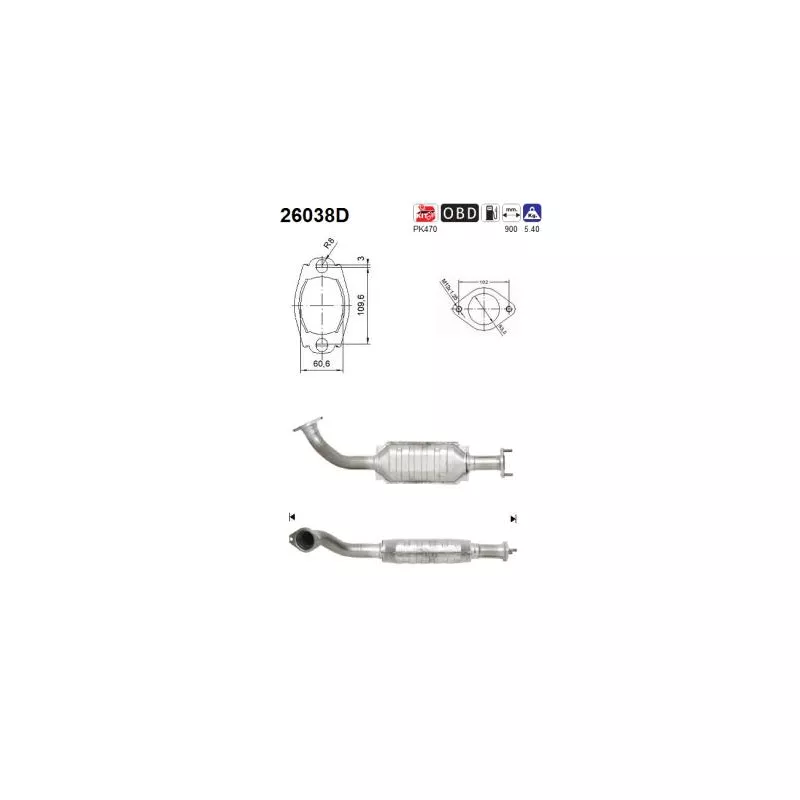 Catalyseur AS 26038D