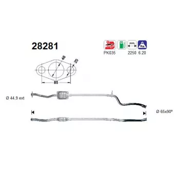 Catalyseur AS 28281
