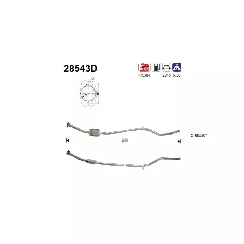 Catalyseur AS 28543D