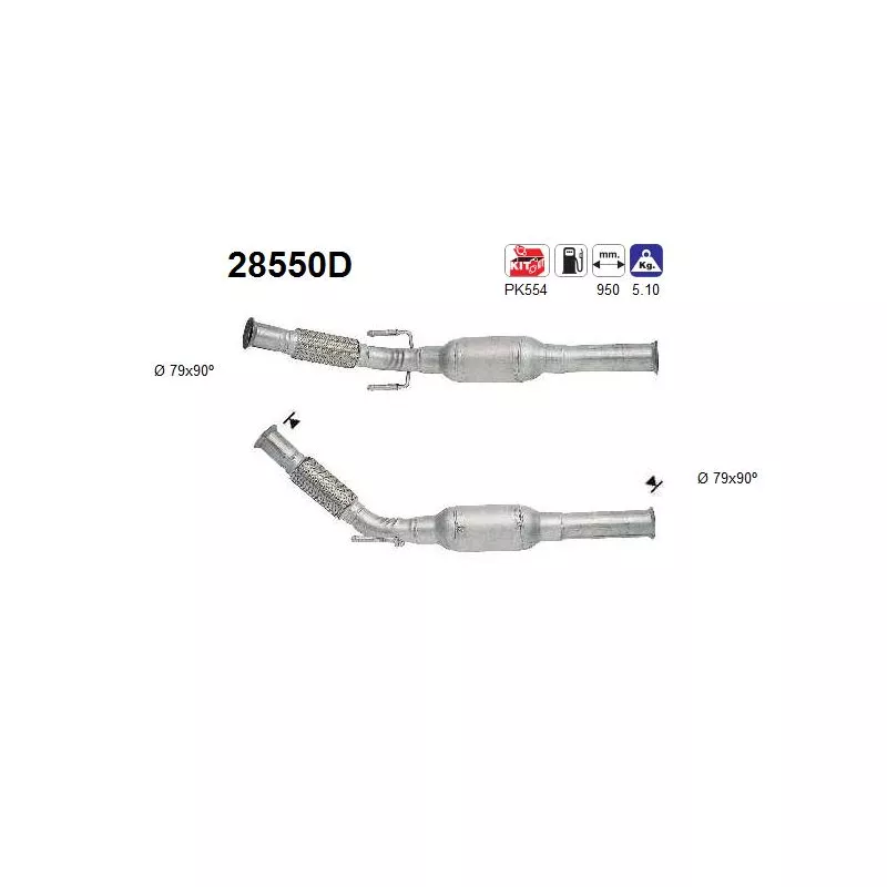 Catalyseur AS 28550D