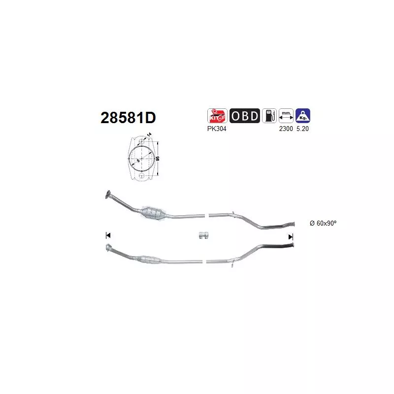 Catalyseur AS 28581D