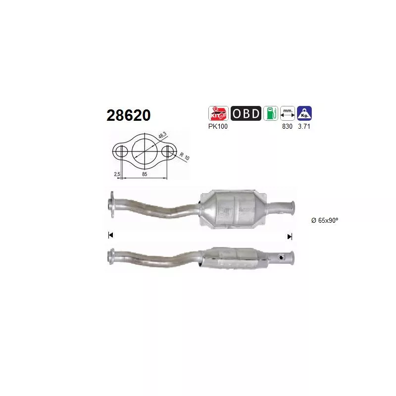 Catalyseur AS 28620