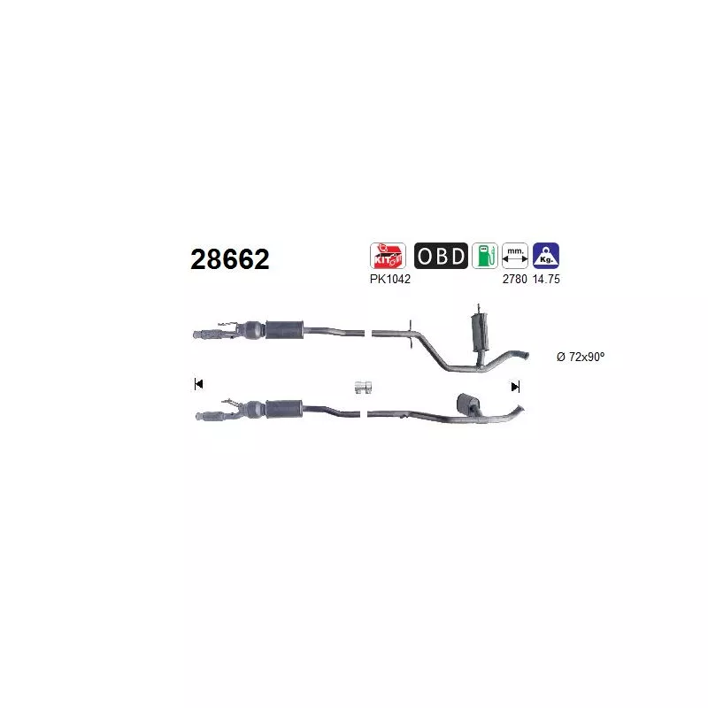 Catalyseur AS 28662