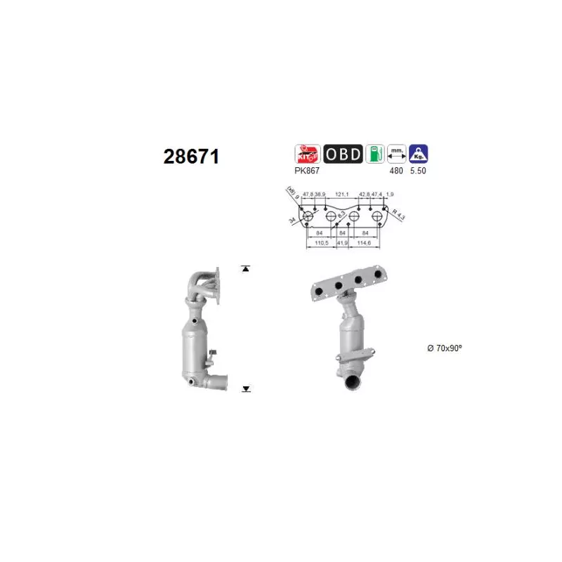 Catalyseur AS 28671