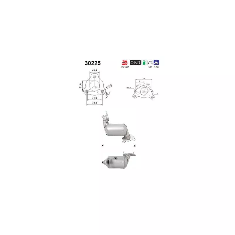 Catalyseur AS 30225