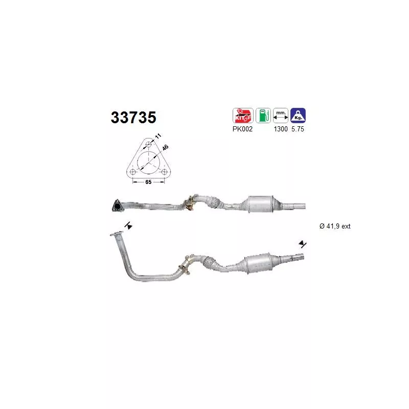Catalyseur AS 33735