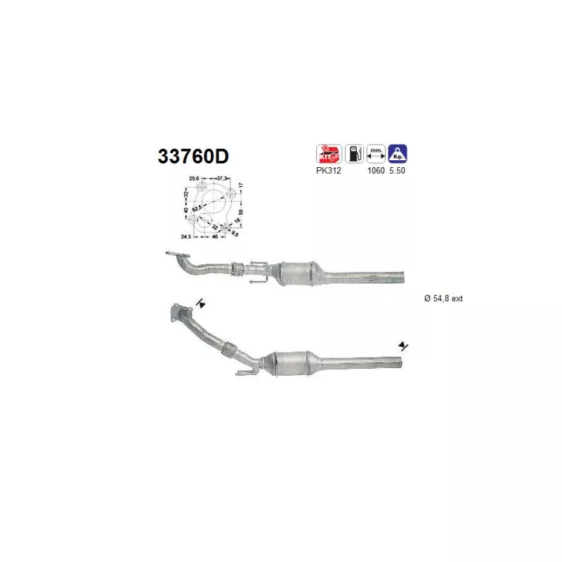Catalyseur AS 33760D