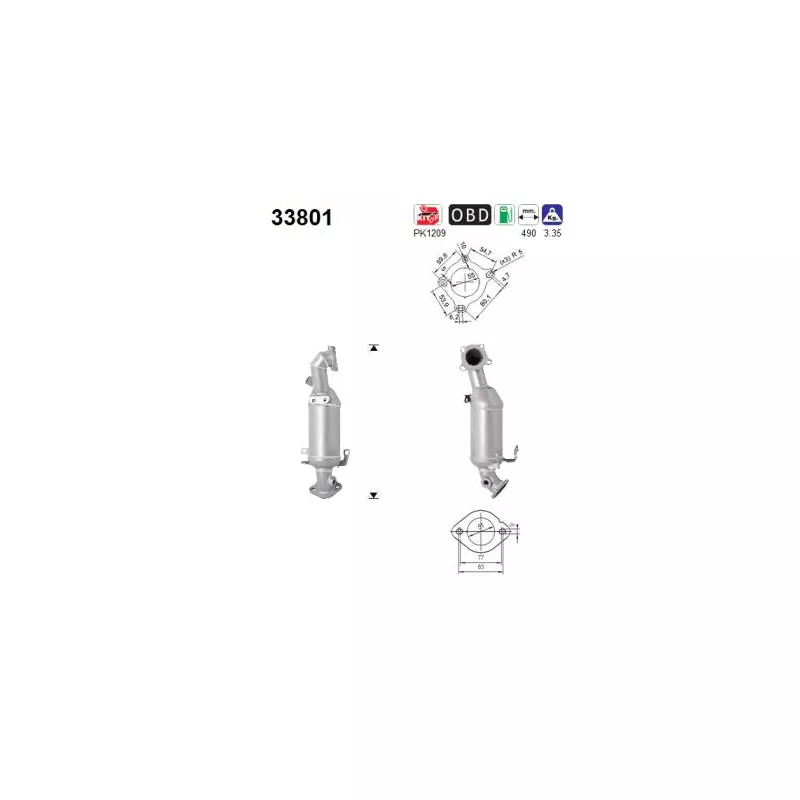 Catalyseur AS 33801