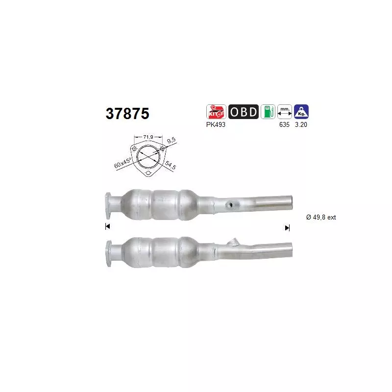 Catalyseur AS 37875